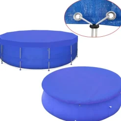 vidaXL Couverture de piscine PE Ronde 460 cm 90 g/m²