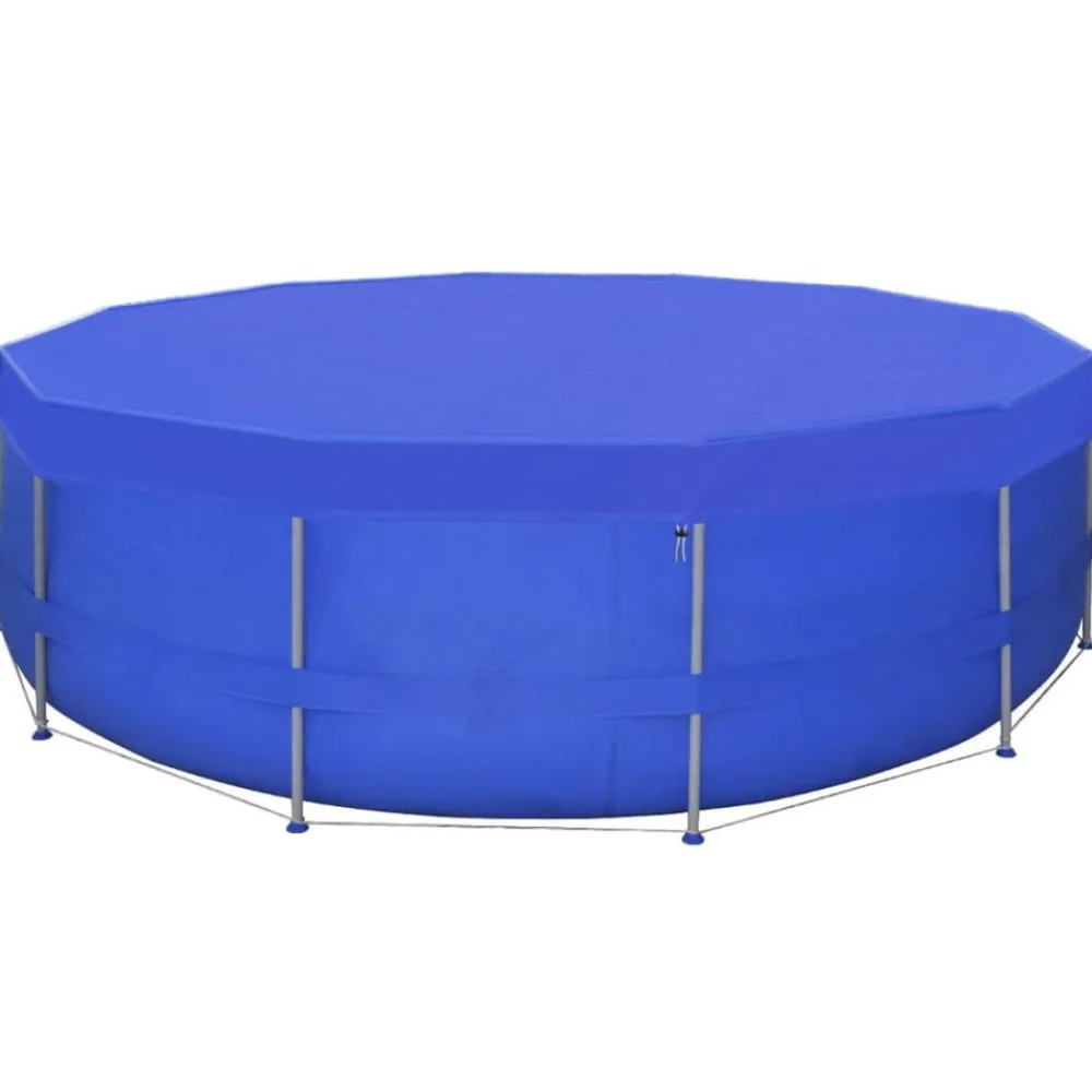vidaXL Couverture de piscine PE Ronde 460 cm 90 g/m²