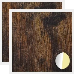 vidaXL Couverture de vis auto-adhésive 2 pcs Chêne fumé Ø 20 x 0,5 mm