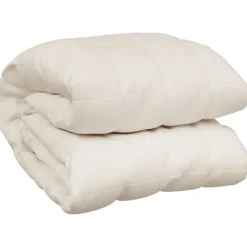 Linge-vidaXL Couverture lestée Crème clair 120x180 cm 5 kg Tissu Cr&egrave;me