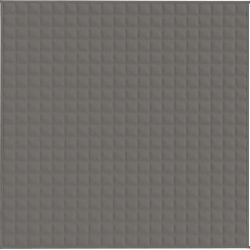 Linge-vidaXL Couverture lestée 200x200 cm 13 kg Tissu Gris