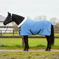 vidaXL Couverture Équine Aqua Complet 75 cm Fleece polaire