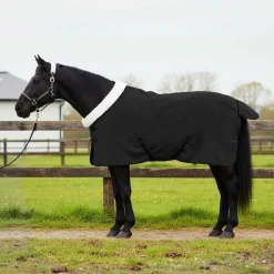 Loisirs De Plein Air-vidaXL Couverture Équine 75 cm Fleece polaire Noir