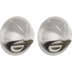 Appareils Électroménagers-vidaXL Couvre-vent Air 2 pcs Argent 80 mm Acier inoxydable