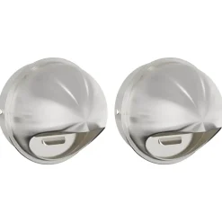 vidaXL Couvre-vent Air 2 pcs Argent 200 mm Acier inoxydable