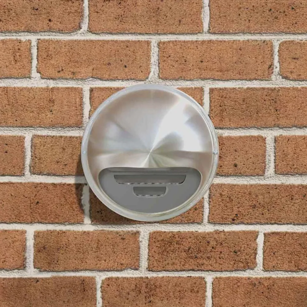 vidaXL Couvre-vent Air 2 pcs Argent 200 mm Acier inoxydable