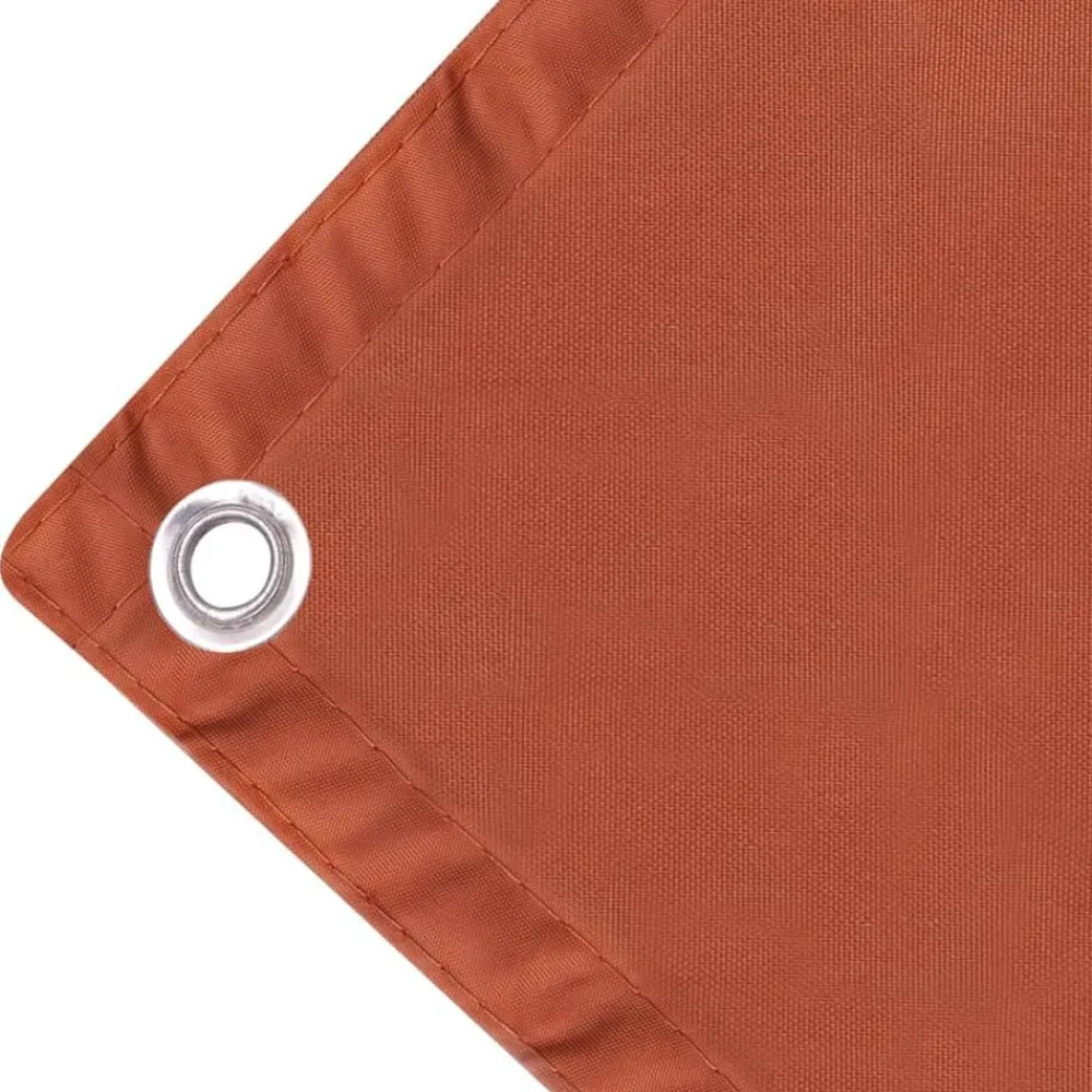 Pelouses & Jardins-vidaXL Écran de balcon en tissu Oxford 75x400 cm Ocre marron Terre cuite