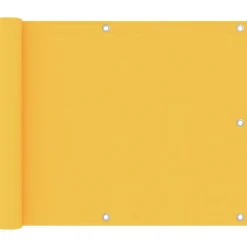 Pelouses & Jardins-vidaXL Écran de balcon 75x300 cm Tissu Oxford Jaune