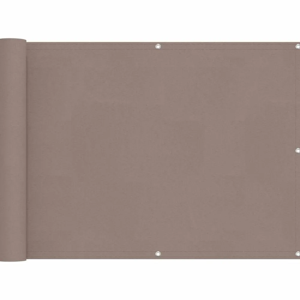 Pelouses & Jardins-vidaXL Écran de balcon Oxford alu enduit de PU Taupe
