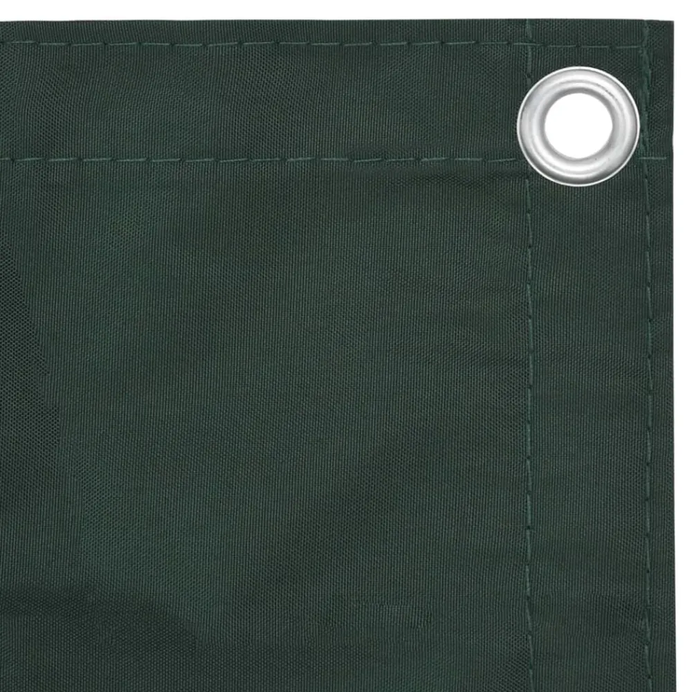 Pelouses & Jardins-vidaXL Écran de balcon 75x300 cm Tissu Oxford Vert foncé
