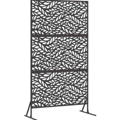 Clôtures & Barrières-vidaXL Écran de confidentialité 100 x 50 x 180 cm Acier Noir