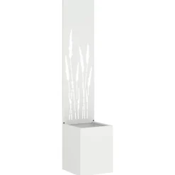 Décorations-vidaXL Écran de confidentialité de jardin Fretwork 32 x 150 cm Blanc
