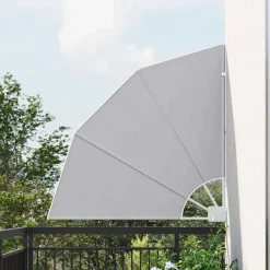 Pelouses & Jardins-vidaXL Écran de confidentialité pour balcon 115 x 115 cm Gris