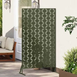 vidaXL Écran de confidentialité Olive 100 x 50 x 180 cm Acier
