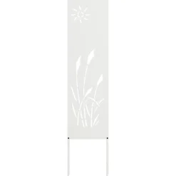 Décorations-vidaXL Écran de confidentialité de jardin Fretwork 32 x 140 cm Blanc