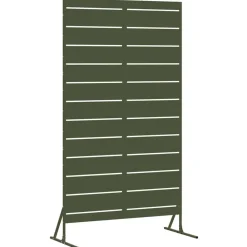 Clôtures & Barrières-vidaXL Écran de confidentialité Olive 100 x 50 x 180 cm Acier Vert olive