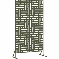 vidaXL Écran de confidentialité Olive 100 x 50 x 180 cm Acier