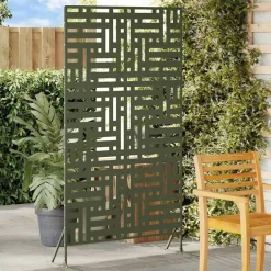 vidaXL Écran de confidentialité Olive 100 x 50 x 180 cm Acier