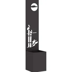 Décorations-vidaXL Écran de confidentialité de jardin Fretwork 32 x 150 cm Noir