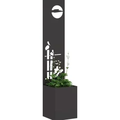Décorations-vidaXL Écran de confidentialité de jardin Fretwork 32 x 150 cm Noir