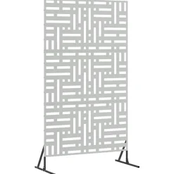 vidaXL Écran de confidentialité Gris 100 x 50 x 180 cm Acier