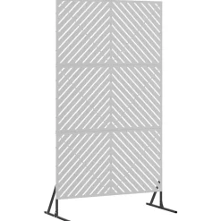 vidaXL Écran de confidentialité Gris 100 x 50 x 180 cm Acier