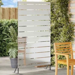 vidaXL Écran de confidentialité Gris 100 x 50 x 180 cm Acier