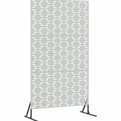 vidaXL Écran de confidentialité Gris 100 x 50 x 180 cm Acier