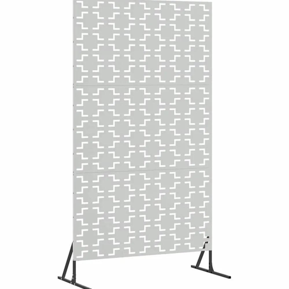 vidaXL Écran de confidentialité Gris 100 x 50 x 180 cm Acier
