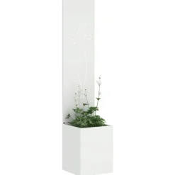 Décorations-vidaXL Écran de confidentialité de jardin Fretwork 32 x 150 cm Blanc