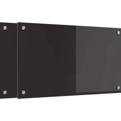Arts De La Table & Arts Culinaires-vidaXL Crédence de cuisine 2 pcs 70 x 40 cm verre trempé Noir