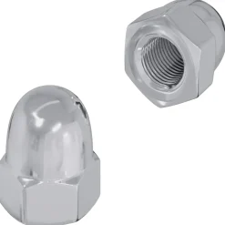 Accessoires De Quincaillerie-vidaXL Écrou 2 pcs Argenté M6 x 10 mm Fer