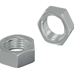 Accessoires De Quincaillerie-vidaXL Écrou Hexagonal 2 pcs Argenté M6 Métал