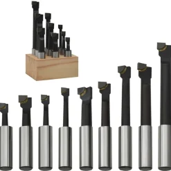 vidaXL Cutters de perçage 9 pcs 12 mm à base de bois