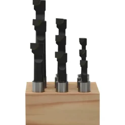 vidaXL Cutters de perçage 9 pcs 12 mm à base de bois