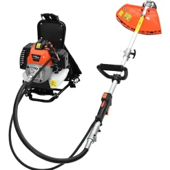 Accessoires D'Outils-vidaXL Débroussailleuse sac à dos conception orange 52 cc 1,45 kW