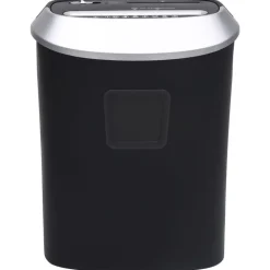 Fournitures De Bureau-vidaXL Déchiqueteuse de papier 10 feuilles à coupe transversale Noir