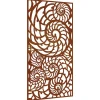 vidaXL Décoration murale de jardin 105x55 cm acier corten design coque