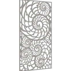 vidaXL Décoration murale de jardin 105x55 cm acier corten design coque