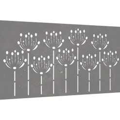 Décorations-vidaXL Décoration murale jardin 105x55 cm acier corten design de fleur
