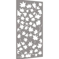 Décorations-vidaXL Décoration murale jardin 105x55 cm acier corten design feuille