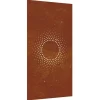 vidaXL Décoration murale jardin 105x55cm acier corten design du soleil