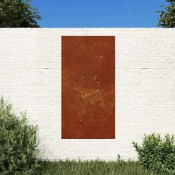 vidaXL Décoration murale jardin 105x55cm acier corten design du soleil