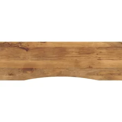 vidaXL Dessus de bureau avec courbe 160x50x2,5 cm manguier massif brut