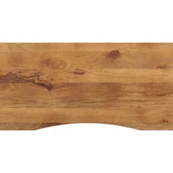Accessoires Pour Tables-vidaXL Dessus de bureau avec courbe 110x50x2,5 cm manguier massif brut