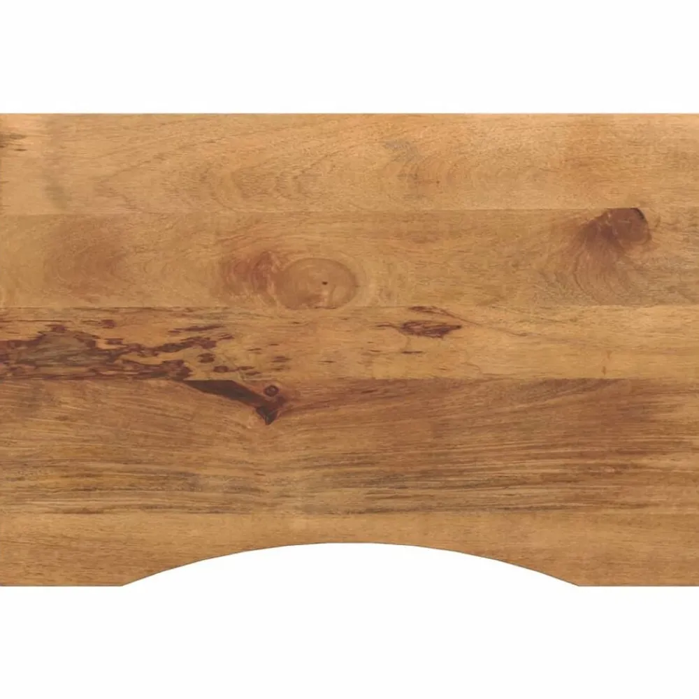 Accessoires Pour Tables-vidaXL Dessus de bureau avec courbe 90x50x2,5 cm manguier massif brut