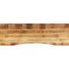 vidaXL Dessus de bureau avec courbe 160x50x2,5 cm manguier massif brut