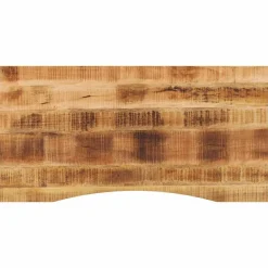 vidaXL Dessus de bureau avec courbe 120x50x2,5 cm manguier massif brut