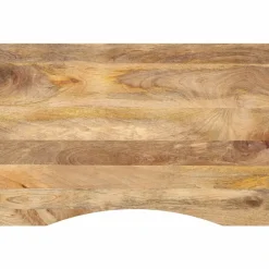Accessoires Pour Tables-vidaXL Dessus de bureau avec courbe 80x60x2,5 cm manguier massif brut