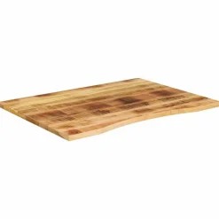 Accessoires Pour Tables-vidaXL Dessus de bureau avec courbe 100x80x2,5 cm manguier massif brut